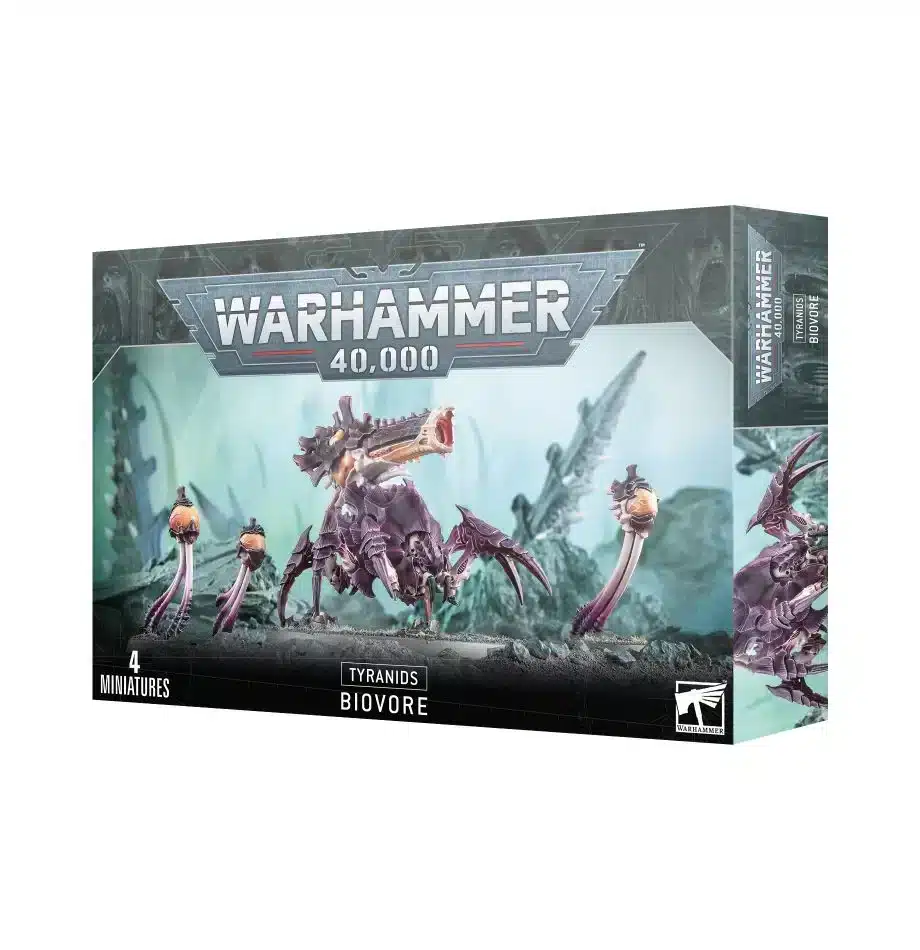 Découvrez les nouvelles sorties de Games Workshop avec la superbe Biovore Tyranids disponible dans votre boutique favorite