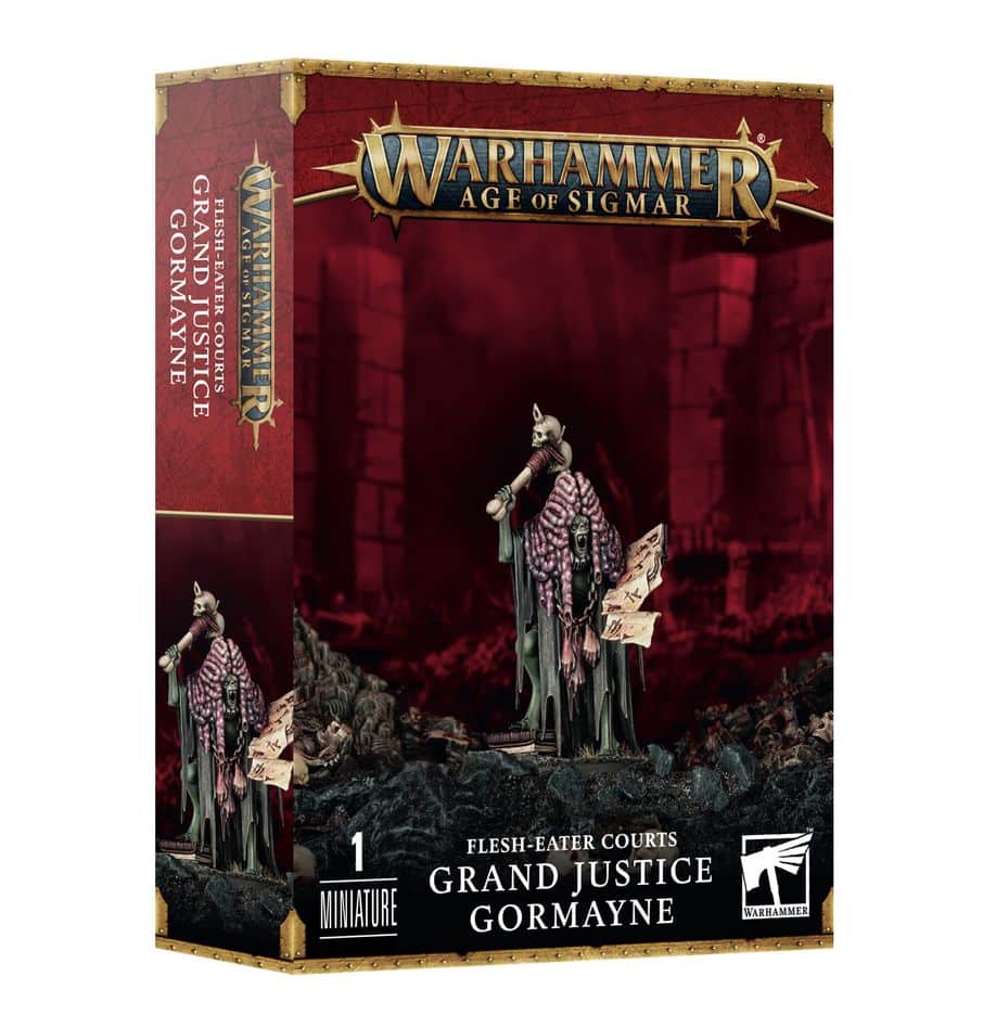 juge supreme gormayne fait partie des superbes nouveautés de Games Workshop pour les armés Flesh Eaters