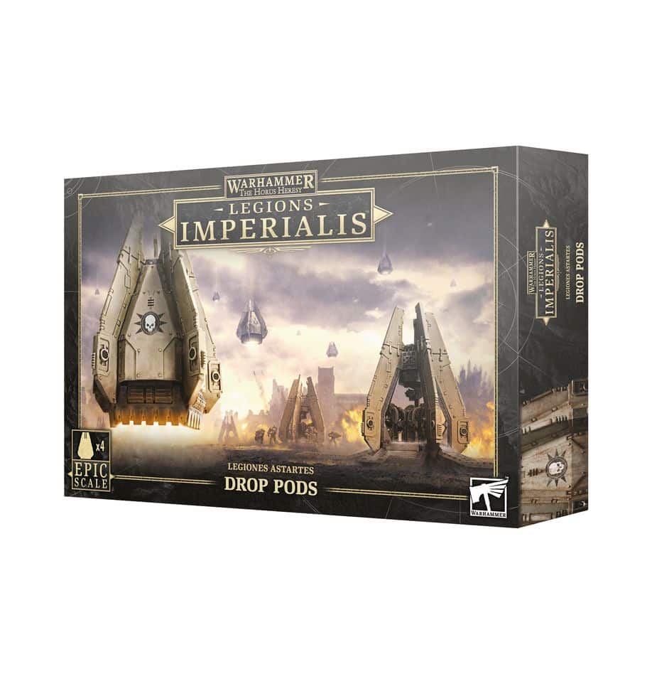 Drop Pods est la nouvelle unité pour les armées Astartes pour le jeu de figurines à l'echelle epic