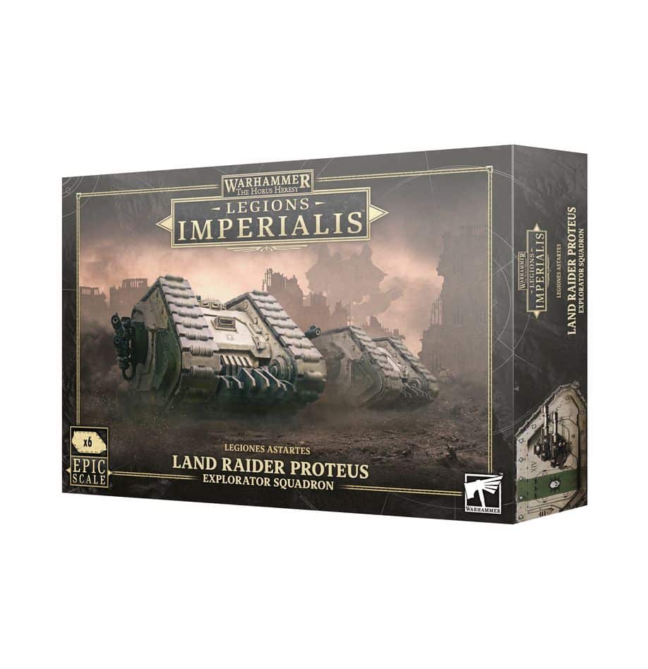 Land Raider Proteus Explorator Squadron est la nouvelle unité pour les armées Astartes pour le jeu de figurines à l'echelle epic