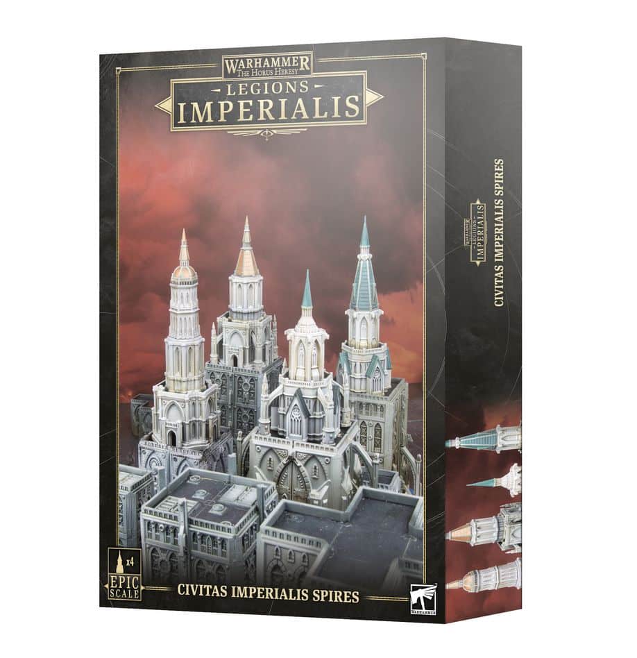 Civitas Imperialis Spires est la nouvelle unité pour les Legions Astartes pour le jeu de figurines à l'echelle epic