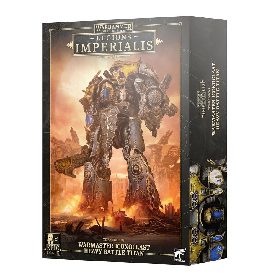 Découvrez la nouvelle boite Warmaster Iconoclast Heavy Battle Titan et jouez les humains à Horus Heresy pour des batailles emblématiques du 30ème millénaire