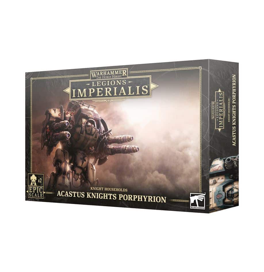 Acastus Knight Porphyrion est la nouvelle unité pour les Legions Astartes pour le jeu de figurines à l'echelle epic