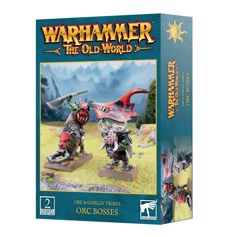 Découvrez les nouvelles sorties de Games Workshop avec la superbe boite d'OLD WORLD Orcs and Goblin : OLD WORLD Orcs and Goblin : Orcs Bosses.