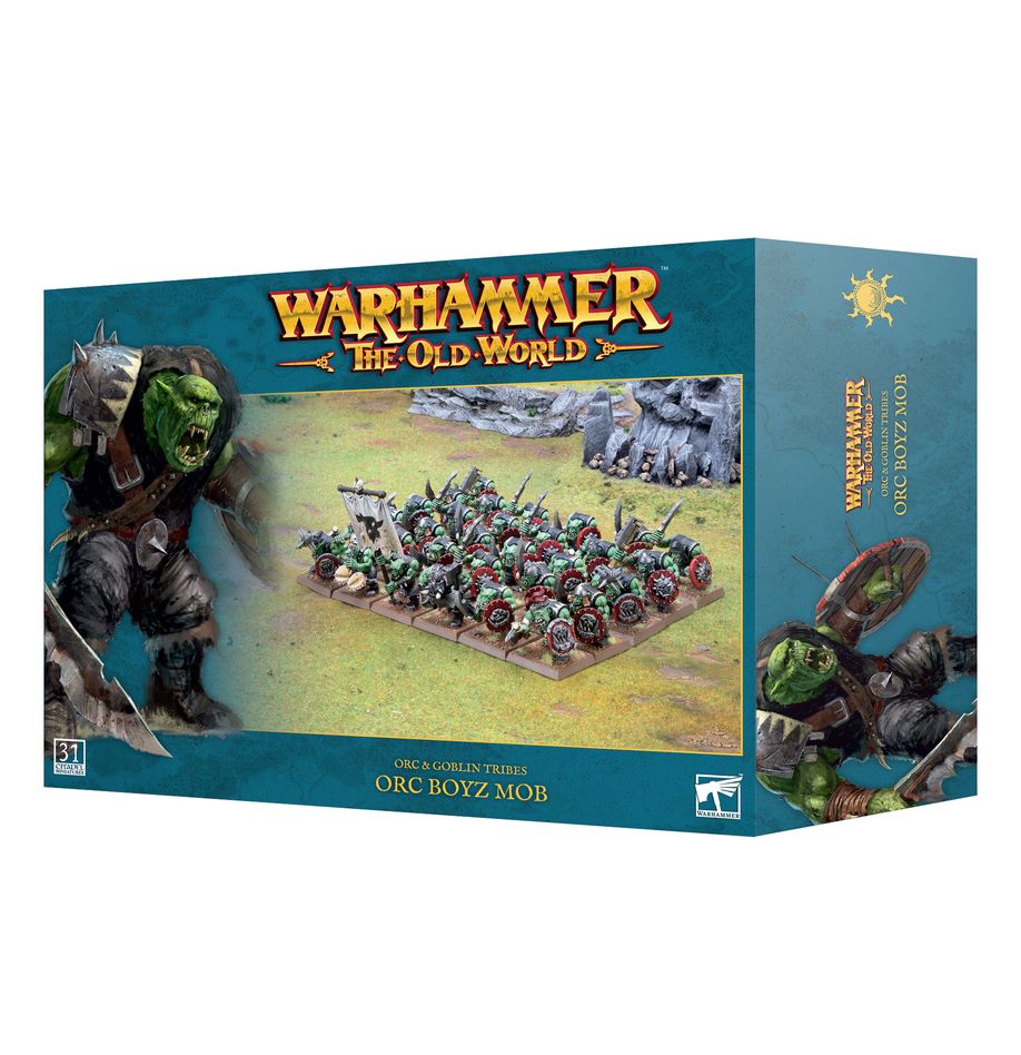 Découvrez les nouvelles sorties de Games Workshop avec la superbe boite d'OLD WORLD Orcs and Goblin : Boyz, dans notre boutique !