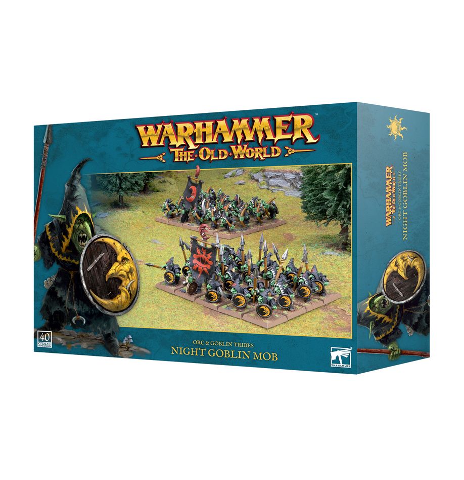 Découvrez les nouvelles sorties de Games Workshop avec la superbe boite d'OLD WORLD Orcs and Goblin : Night Goblin Mob, dans votre boutique !