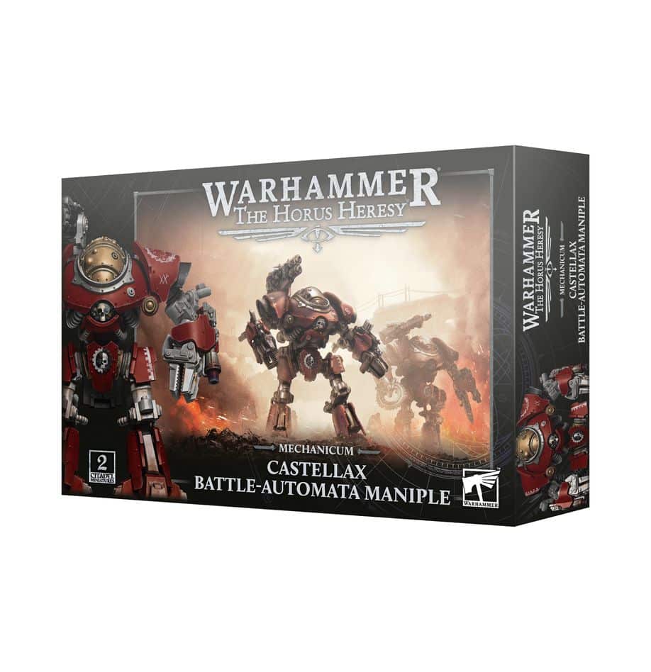 Découvrez la nouvelle boite Horus Heresy Mechanicum Castellax Battle Automata Maniple et jouez les humains à Horus Heresy