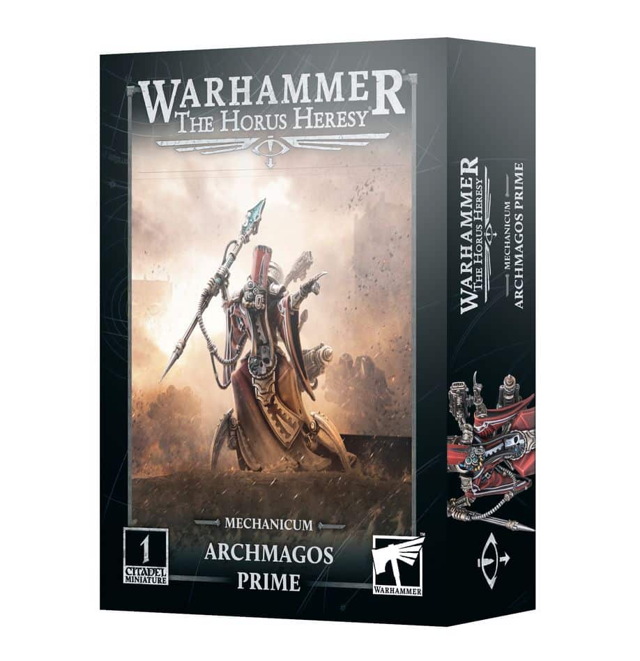 Découvrez la nouvelle boite Horus Heresy Mechanicum Archmagos Prime pour jouer les humains à Horus Heresy