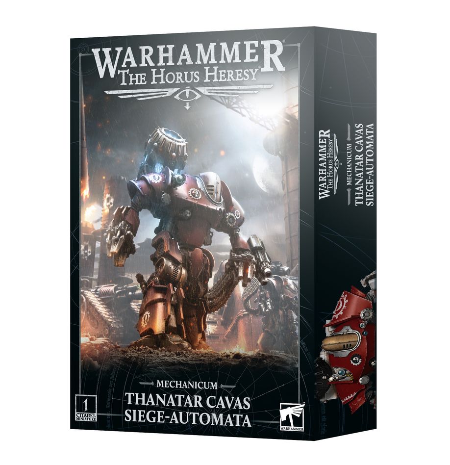 Découvrez la nouvelle boite Horus Heresy Mechanicum Thanatar Cavas Siege Automata pour jouer les humains à Horus Heresy