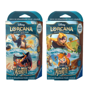 Découvrez Lorcanastarters : La Mer Azurite la nouvelle édition de ce superbe jeu de cartes à jouer et à collectionner dans l'univers de Disney