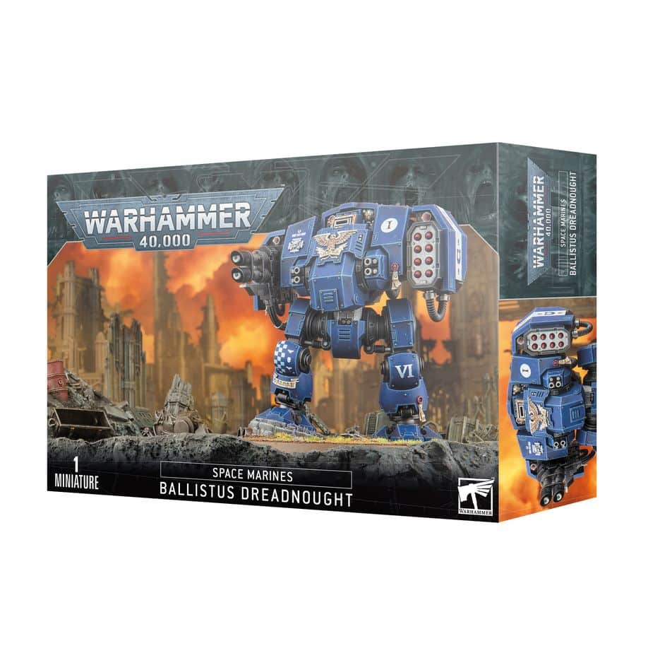 Un nouveau monstre de fer space marine pour votre armée avec le Ballistus Dreadnought avec son canon laser près a annihiler tout ennemie.