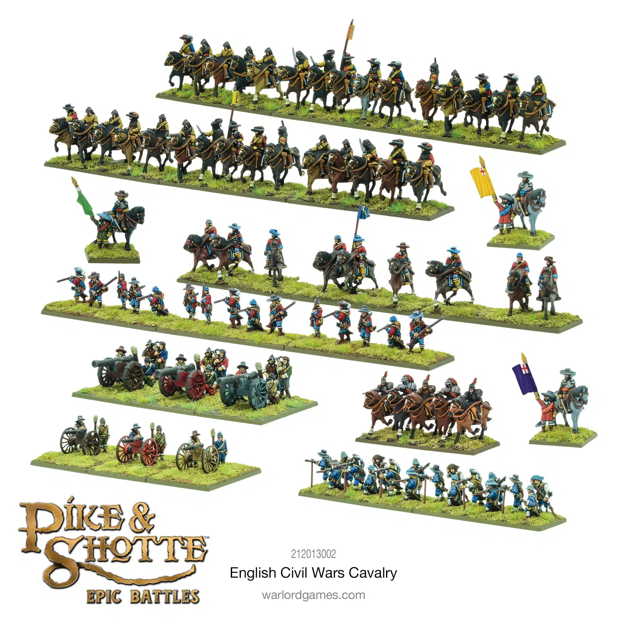 Découvrez English Civil Wars Cavalry le nouveau starter de Warlord games rempli de figurines finement sculptées en 6mm