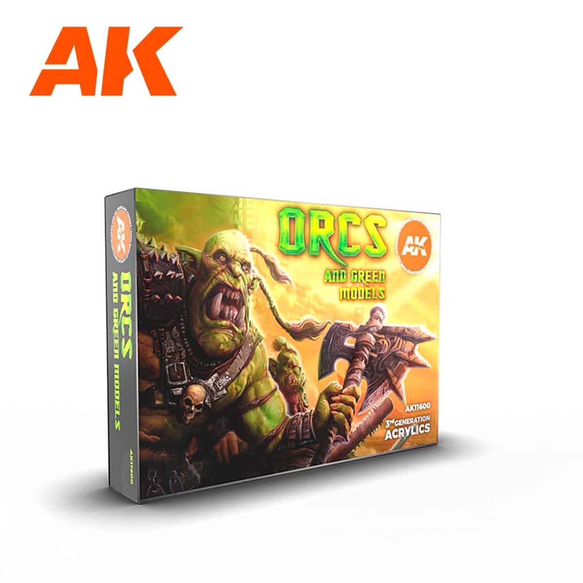 Maxireves a choisi pour vous ce superbe kit AK 3G Orcs and Green Creatures afin que vous puissiez découvrir la magnifique gamme de set AK 3G