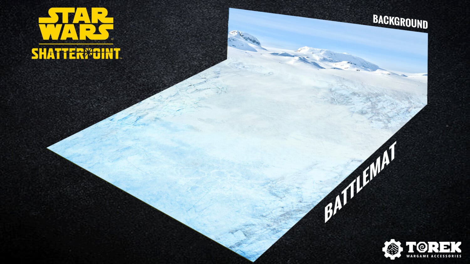 Shatterpoint Tapis Hoth qui vous permettra une immersion facile et rapide dans vos parties de Star Wars Shatterpoint