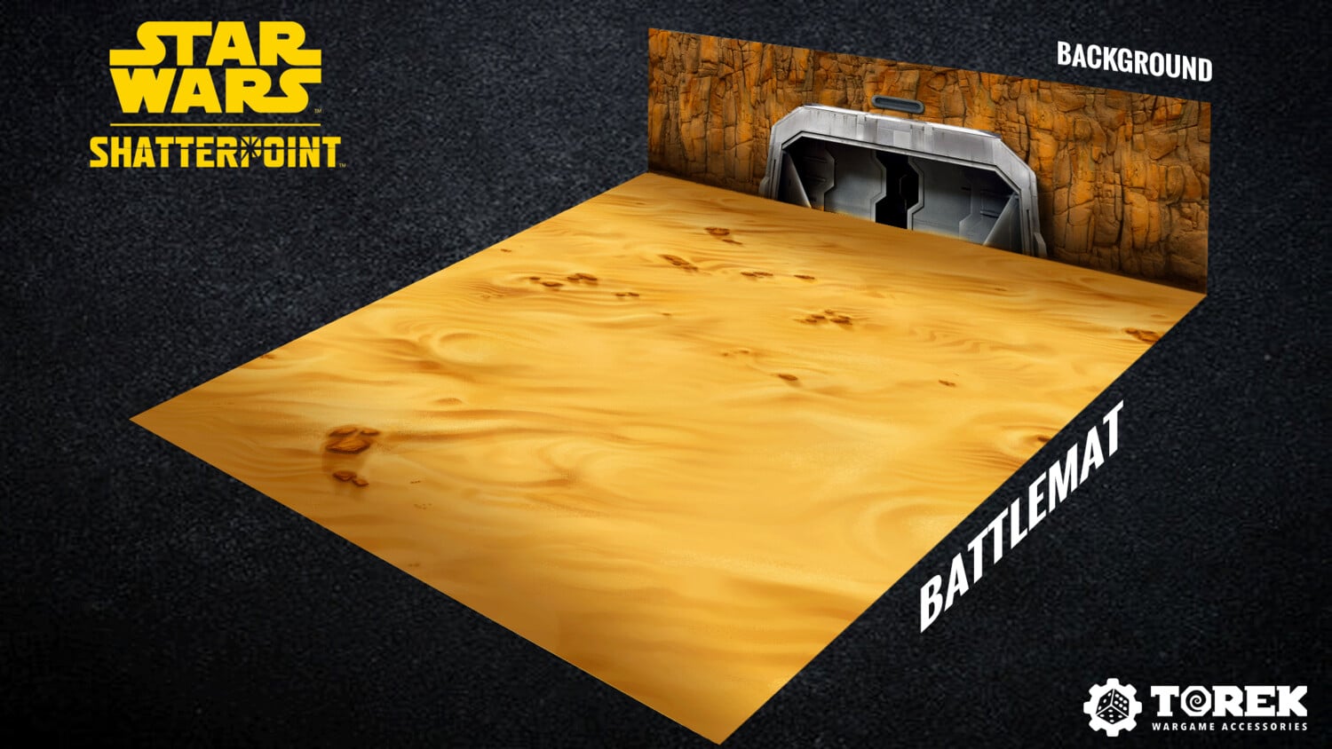 Shatterpoint Tapis Tatooine 2 qui vous permettra une immersion facile et rapide dans vos parties de Star Wars Shatterpoint