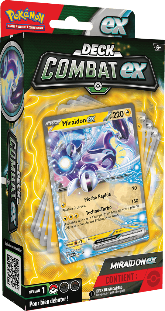 Découvrez la nouvelle édition de Pokemon Deck de combat Miraidon avec encore une fois des cartes superbes et de nouveaux mecanismes de jeux