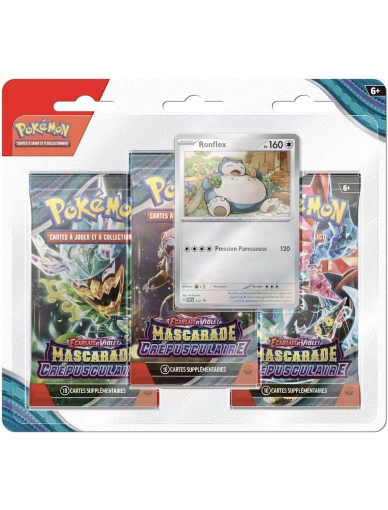 Découvrez la nouvelle édition de Pokemon Tripack Mascarade crépusculaire avec comme toujours de superbes cartes et de nouveaux mécanismes de jeu