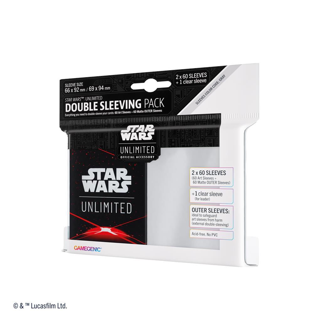 Découvrez le nouveau jeu de cartes à collectionner dans l'univers de Star Wars avec Double Sleeves space red