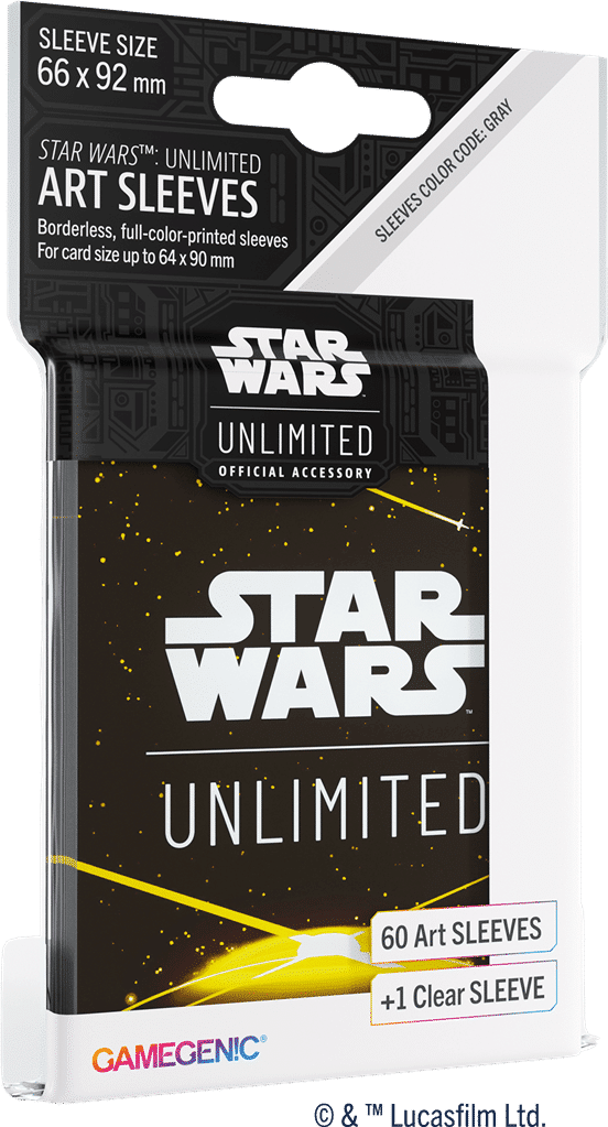 Découvrez le nouveau jeu de cartes à collectionner dans l'univers de Star Wars avec Sleeves Space Yellow