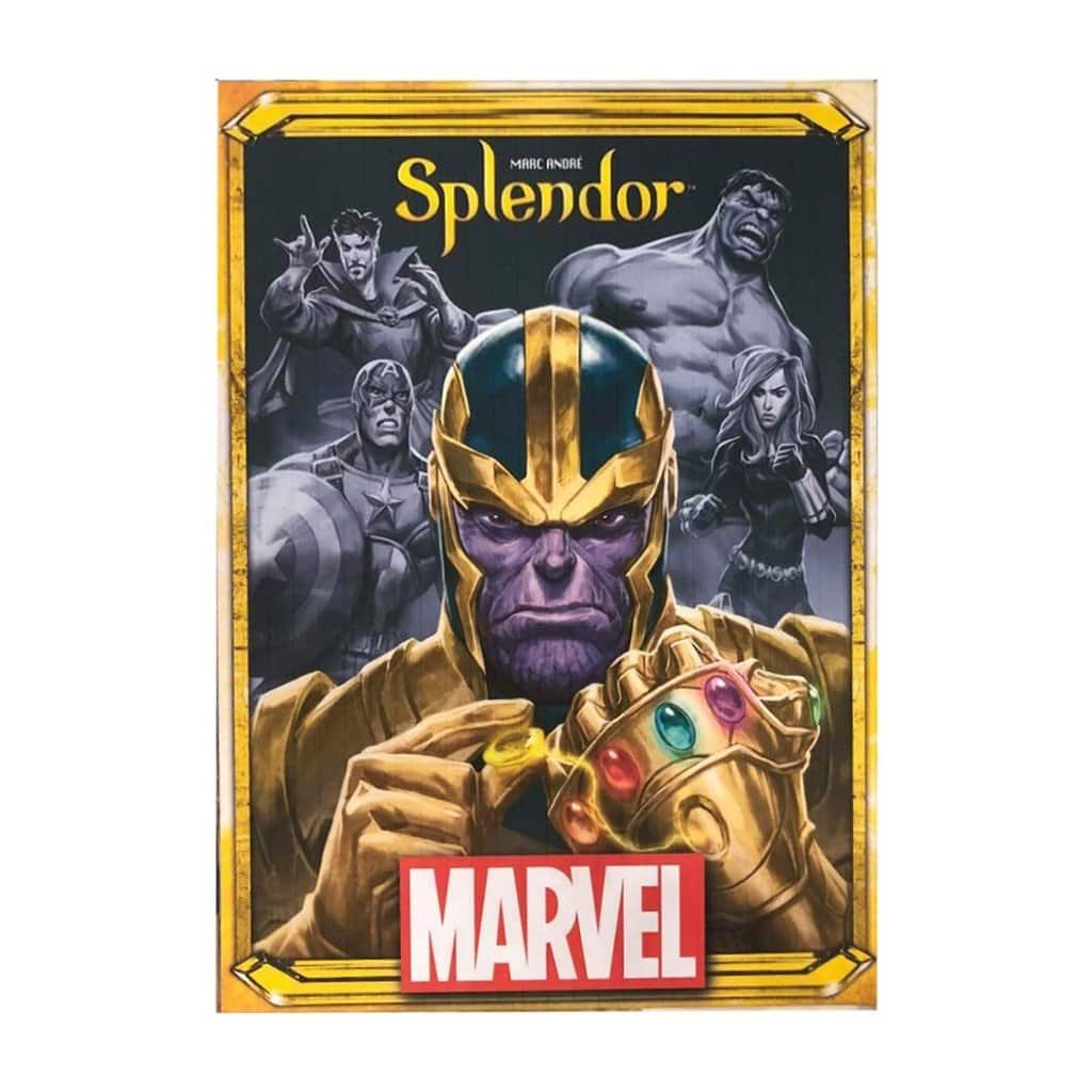 Découvrez Splendor Marvel et Rassemblez une équipe de super-héros pour empêchez Thanos de détruire le monde