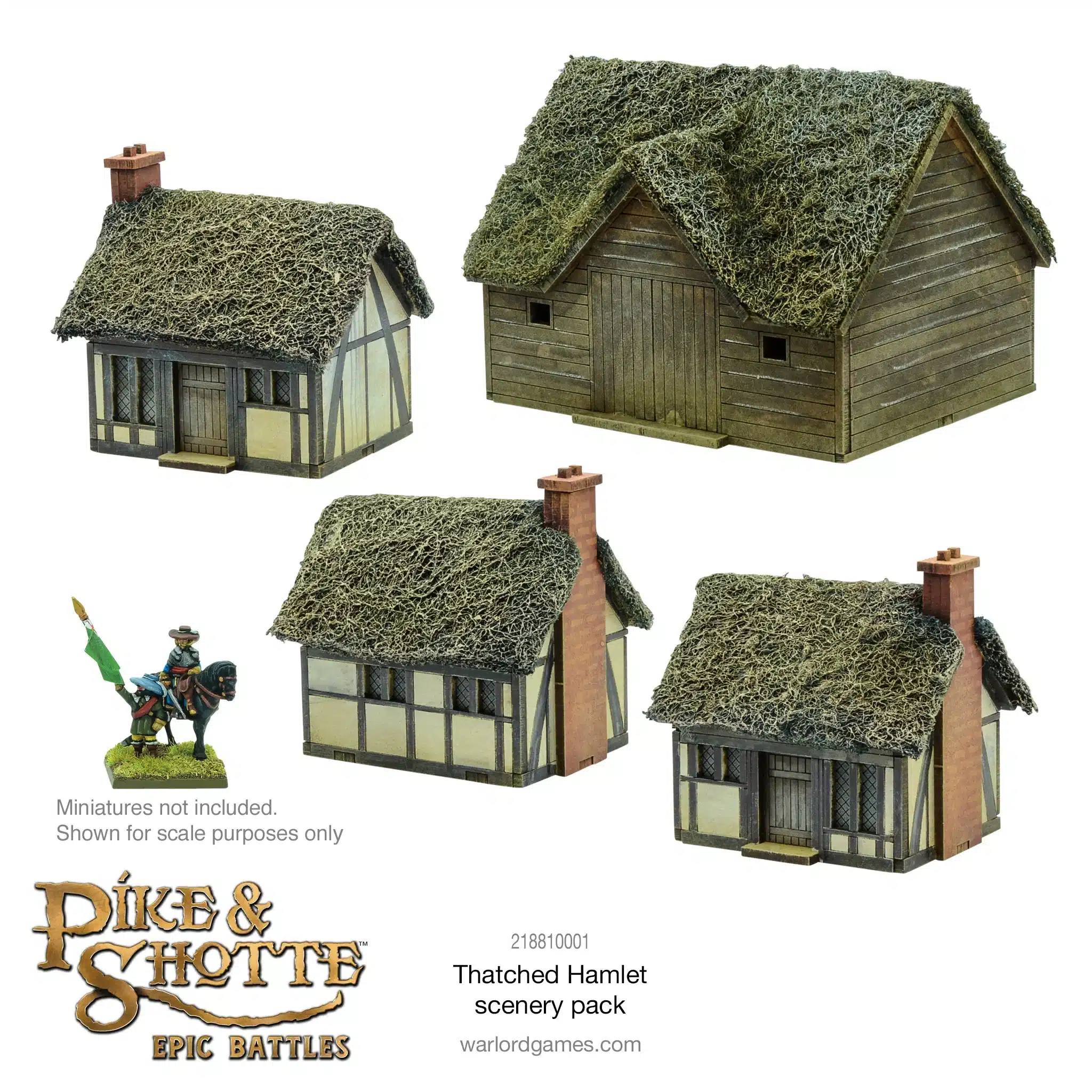 Découvrez Thatched Hamlet Scenery Pack le nouveau starter de Warlord games rempli de décors finement sculptées pour garnir vos tables de jeu