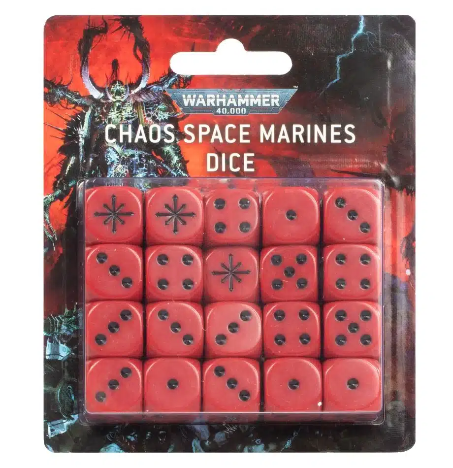 Set de Dés Space Marines du Chaos