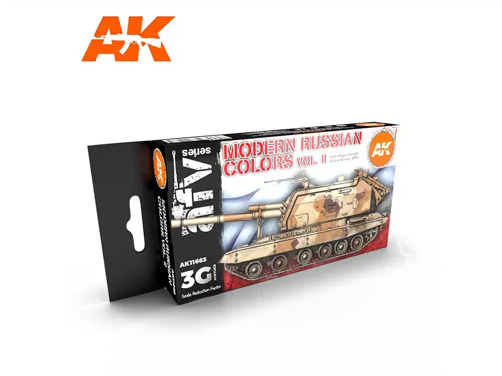 Nous avons choisi pour vous ce superbe AK Modern Russian Colours Set afin que vous puissiez découvrir la magnifique gamme de set AK 3G pour vos chars russes