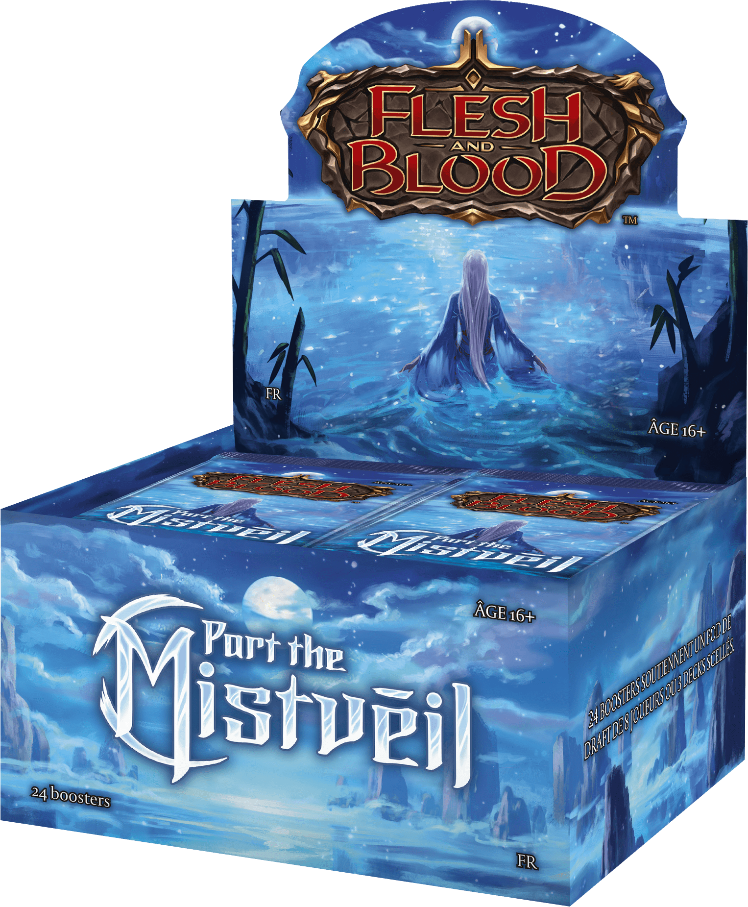 Découvrez Flesh & Blood - Part the Mistveil une nouvelle édition permettant de rejouer en equipes avec 4 nouveaux decks de démarrage thémathiques