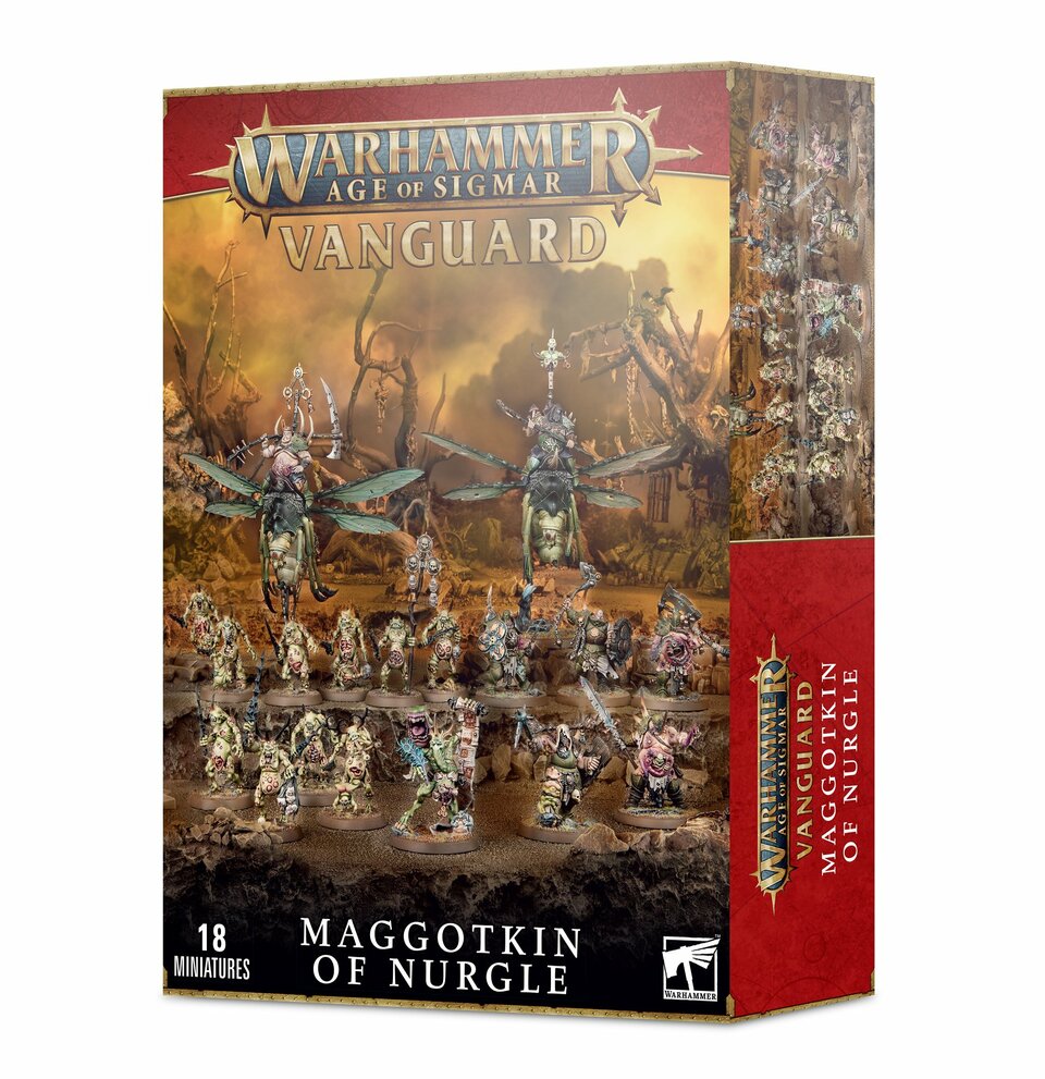 la Vanguard Maggotkin of nurgle est un moyen idéal pour débuter les armées du roi de la Peste