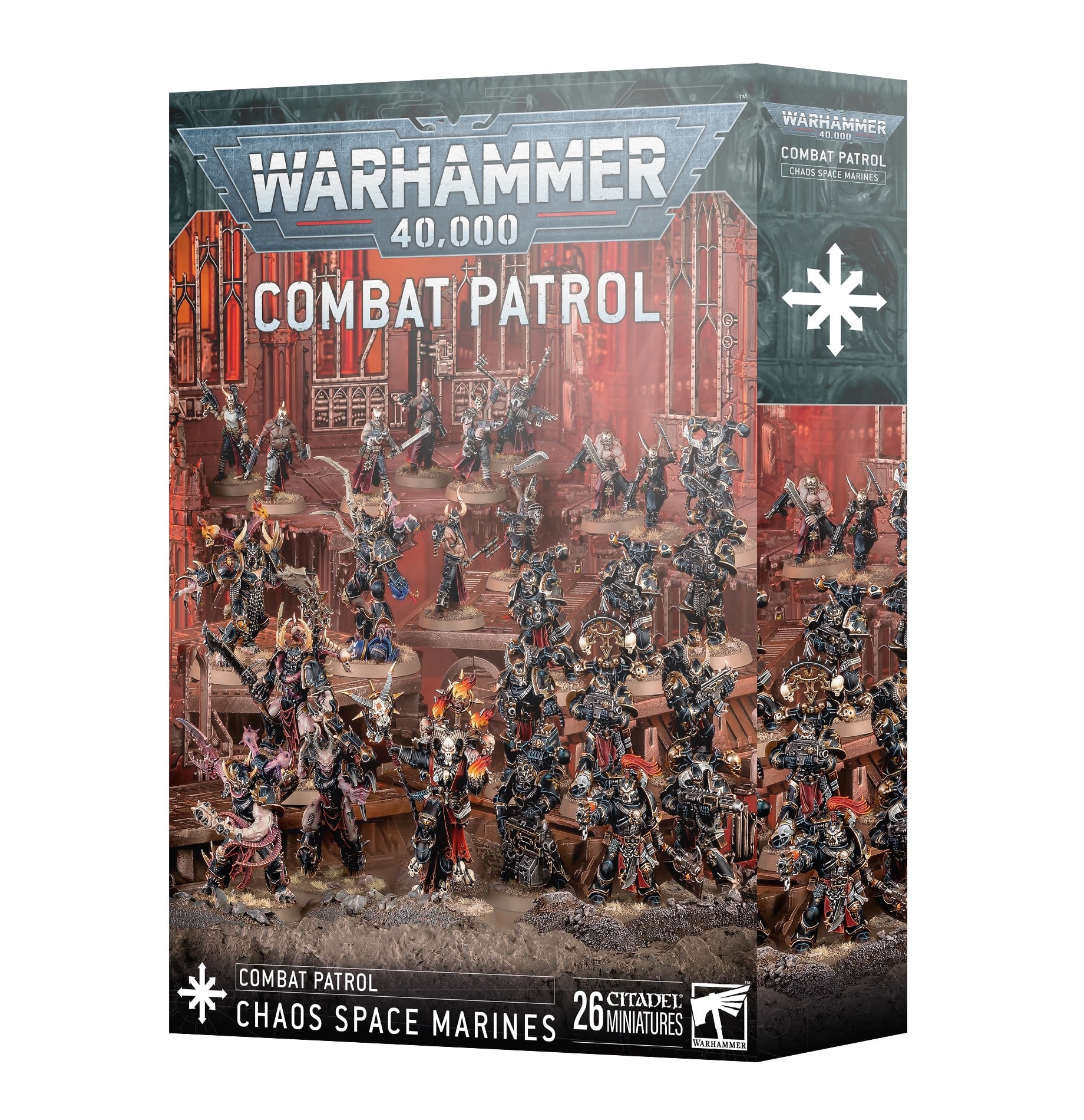 Découvrez les nouveautées de Games Workshop avec cette semaine la Combat Patrol V10 Space Marines du Chaos