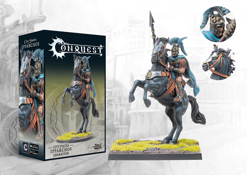 Découvrez la figurine de la  Gamme de Conquest le jeu de figurines avec Ipparchos - City States