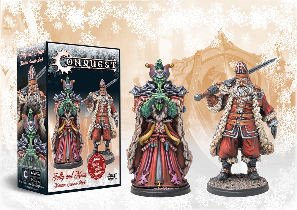 Jolly And Mean 2 figurines collector pour les fêtes en tirage limité avec en prime un scénario exclusif pour vos parties de Conquest