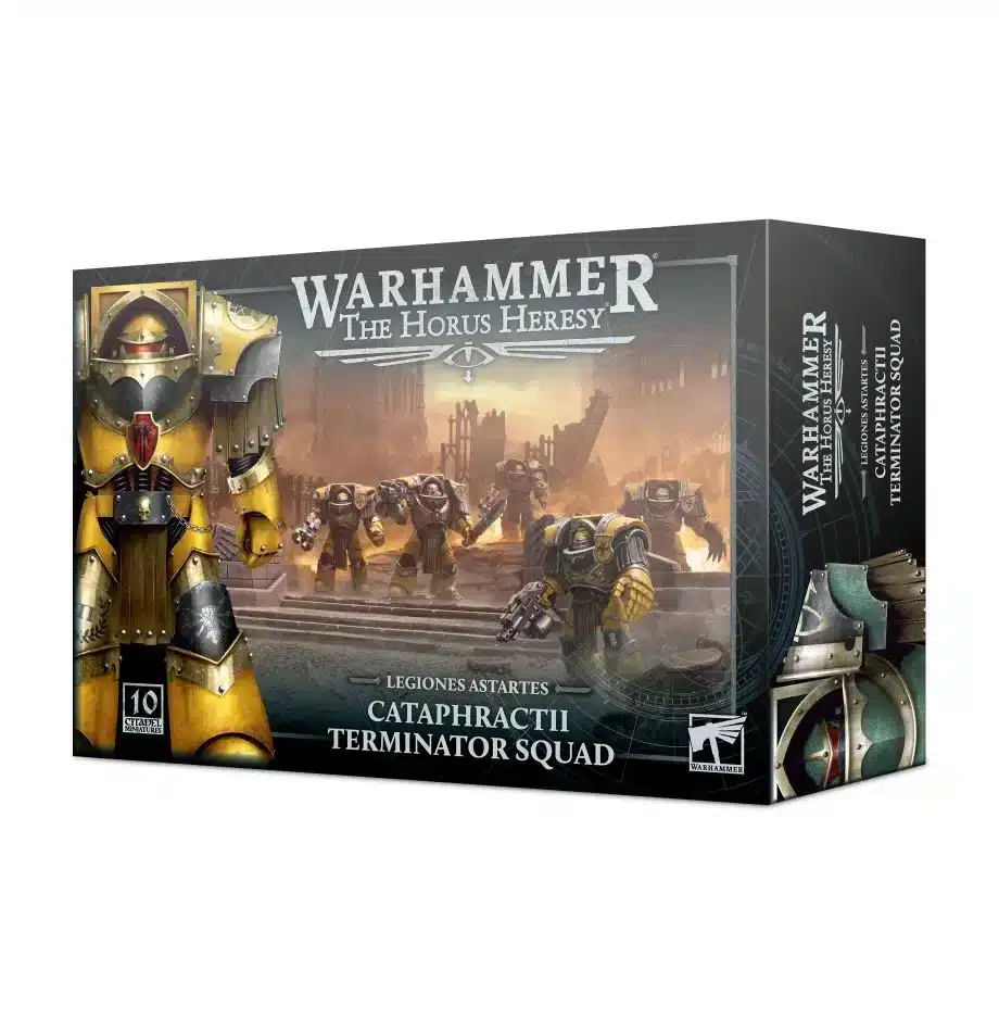 Escouade Terminators Cataphractii permet d'assembler 10 Terminators  pouvant être déployés dans les parties de Warhammer