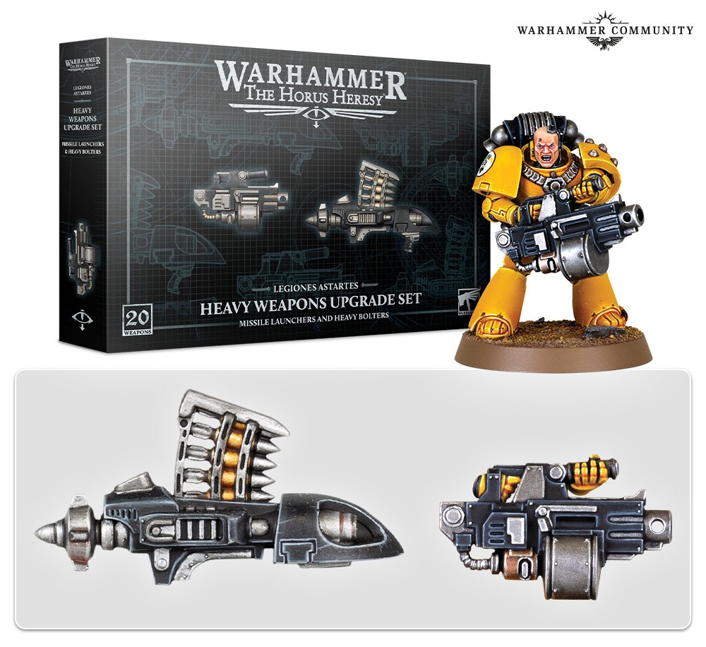 Legiones Astartes Heavy Weapons Upgrade Set (lance-missiles et bolters lourds)