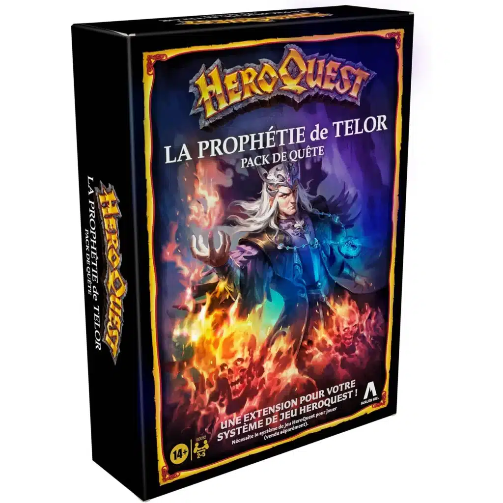 Heroquest La Prophétie de Télor est la nouvelles extension pour le superbe jeu de figurines de notre enfance Heroquest sorti en 1990 et désormais réédité