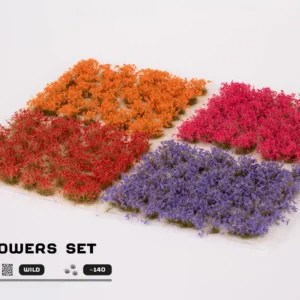 Garden Flowers Set est un superbe set de touffes et ou de fleurs pour créer des socles idéalement texturés avec des couleurs realistes