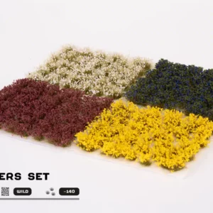 Wild Flowers Set est un superbe set de touffes et ou de fleurs pour créer des socles idéalement texturés avec des couleurs realistes