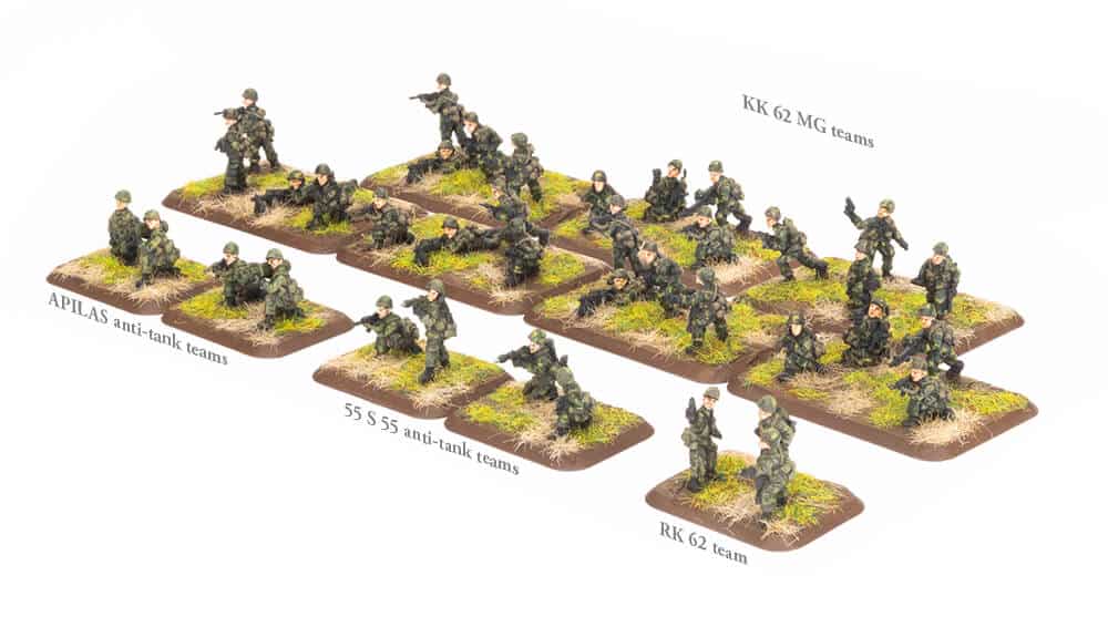 Finnish Jääkäri Platoon est nouvelle unité pour les armées nordiques pour le jeu de figurines Team Yankee