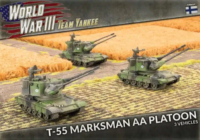 Finnish T55 Marksman Platoon est nouvelle unité pour les armées nordiques pour le jeu de figurines Team Yankee