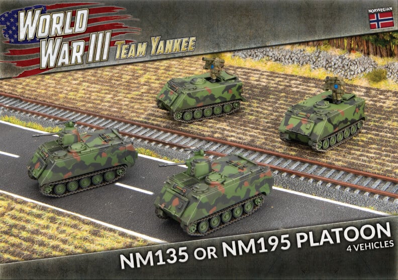 Norwegian NM 135 Transports est nouvelle unité pour les armées nordiques pour le jeu de figurines Team Yankee