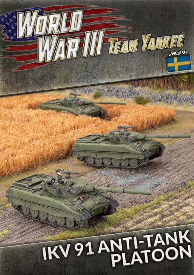 Swedish Ikv 91 Anti-tank Platoon est nouvelle unité pour les armées nordiques pour le jeu de figurines Team Yankee