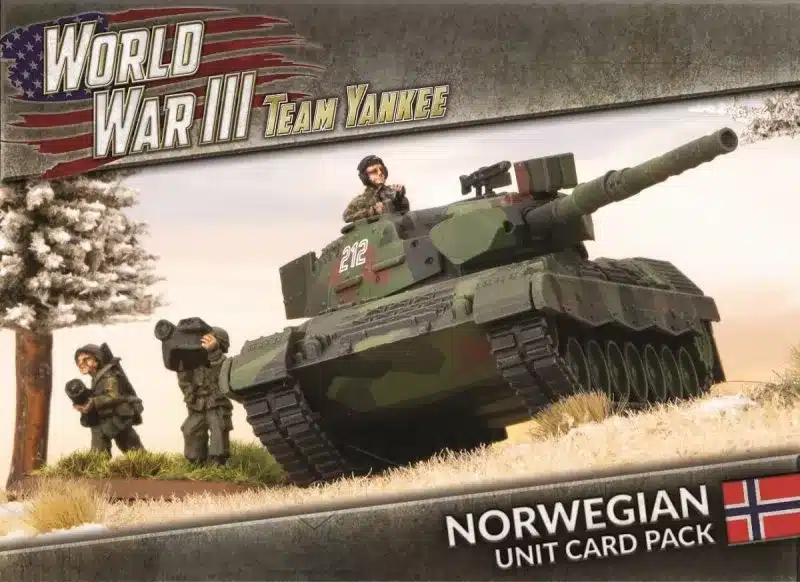 Norwegian Units Cards est nouvelle unité pour les armées nordiques pour le jeu de figurines Team Yankee