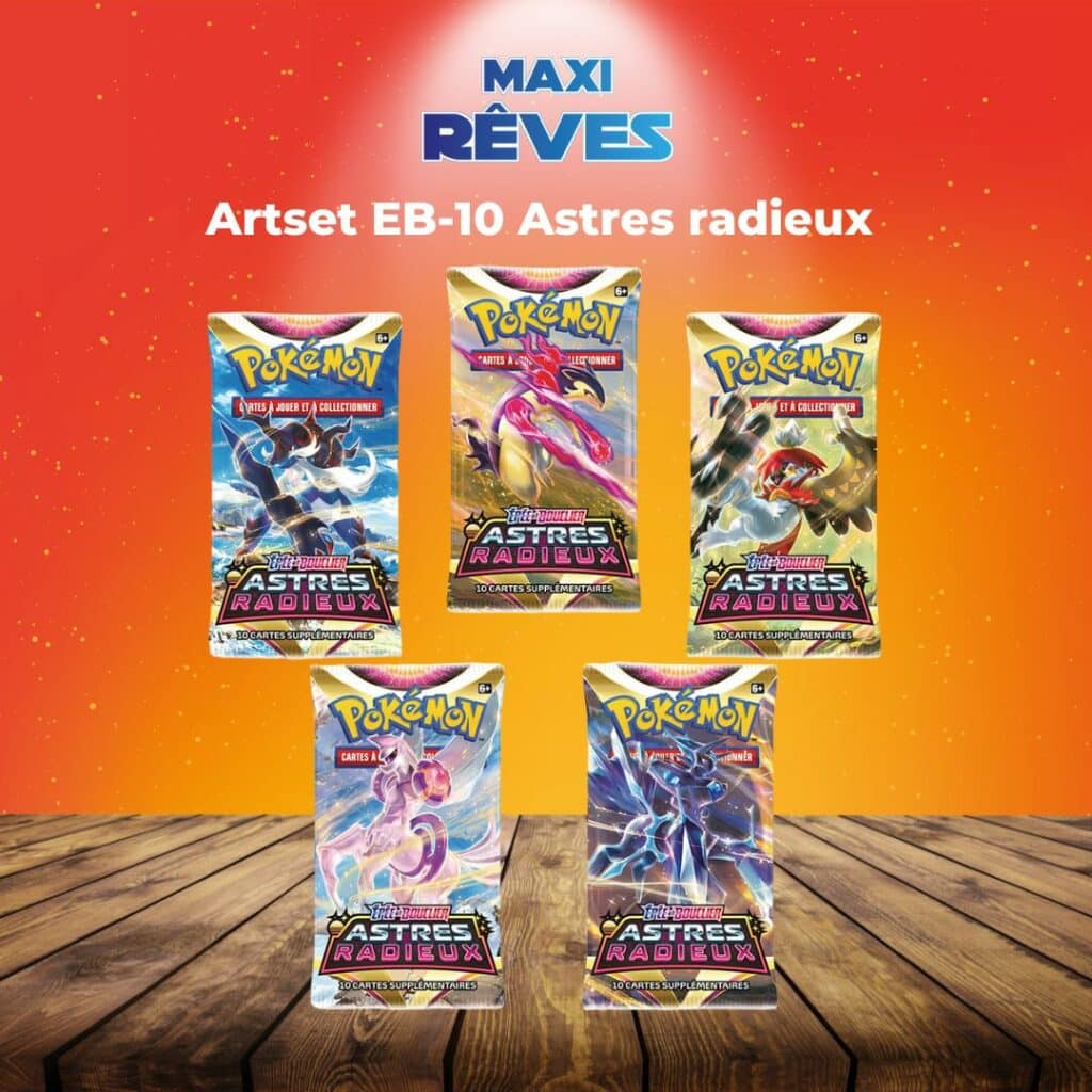 Pokemon Artset EB10 est un moyen simple et original de collectionner votre série préféré , tous les boosters sont sortis de displays ou de coffrets