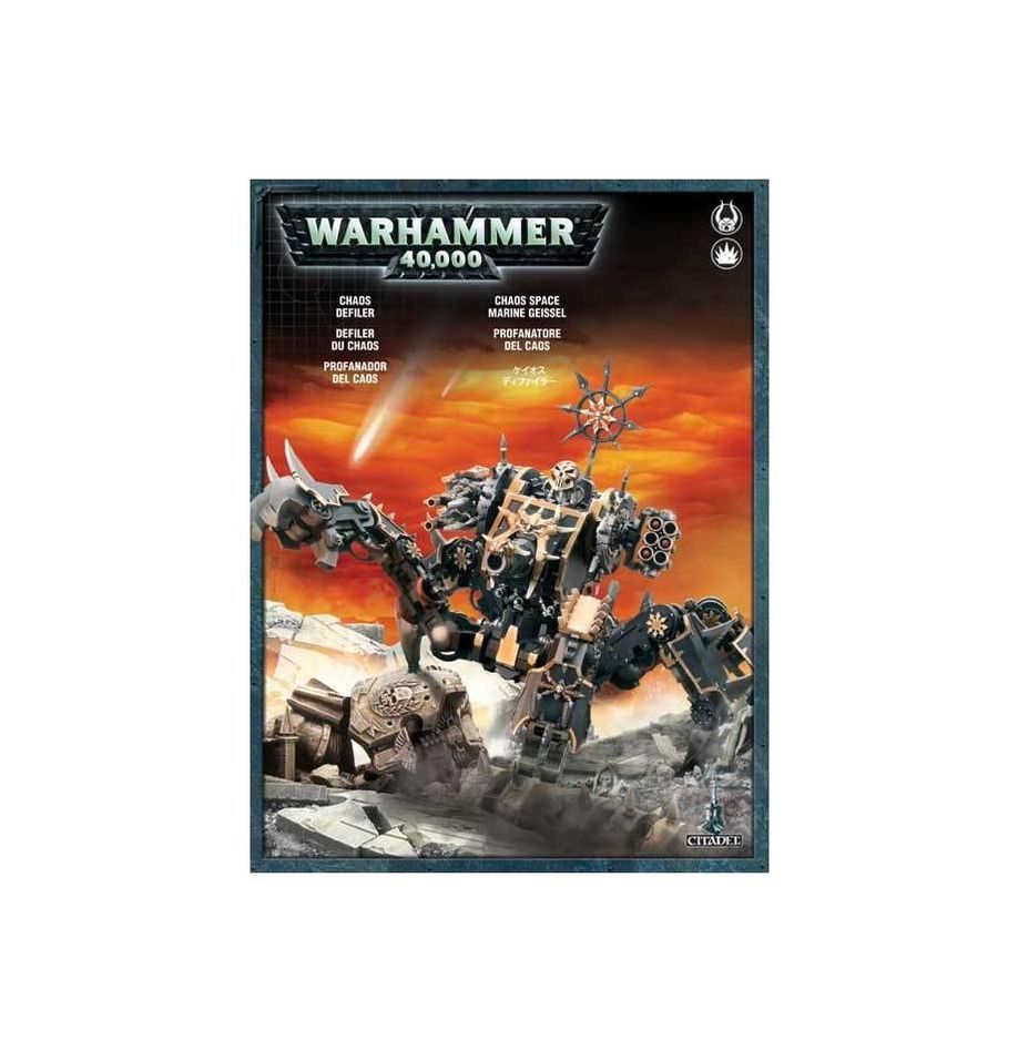 Chaos Space Marines : Defiler est une unité térrifiante des armées du Chaos , veritable plateforme de tir ,un soutien lourd sur le champ de bataille