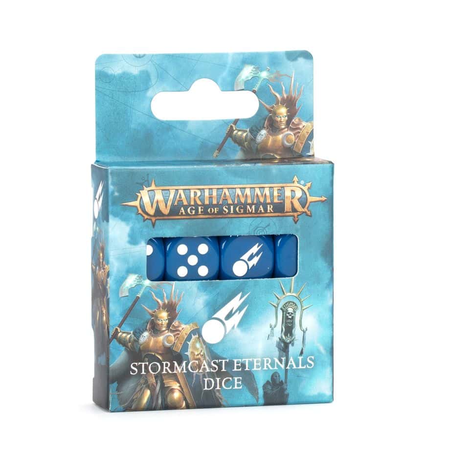 Stormcast Eternals Dice Set fait partie de la formidable vague de sortie Stormcast Eternals pour Age of Sigmar de Games Workshop , découvrez les vite