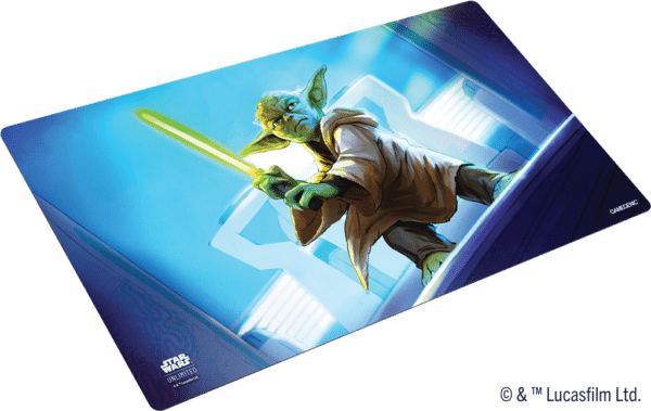 Tapis Yoda fait partie de la longue série d'accessoires extraordinaires de Gamegénic pour magnifier vos parties de jeu