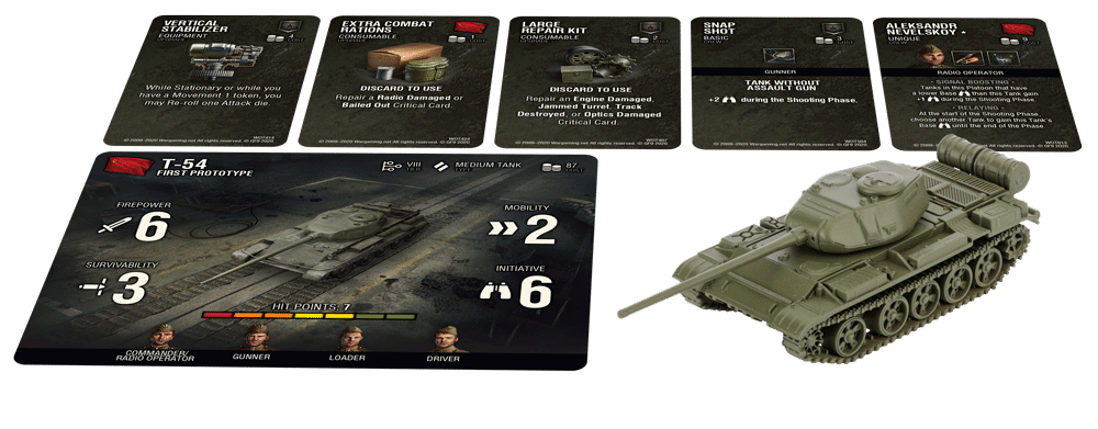 World of Tanks Expansion - T54 est la nouvelle extension pour le jeu de figurines World of Tanks largement inspiré du jeu vidéo