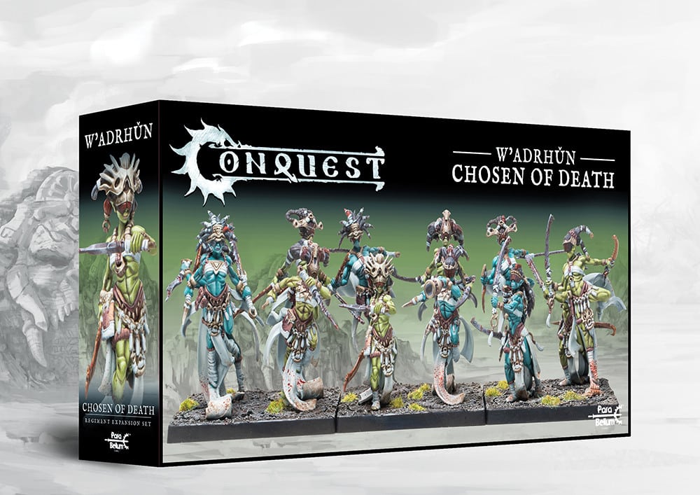 Chosen of Death est la superbe nouvelle sortie de nos amis grecs de Para-bellum pour les armées W'adrhun , a decouvrir absolument