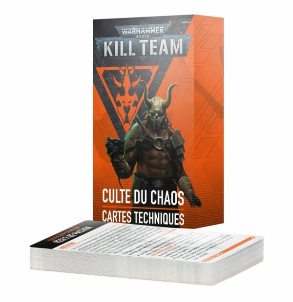 Découvrez la nouvelle version de Kill Team avec le Cartes Techniques Cultes du Chaos, de nouvelles figurines , de nouvelles règles.