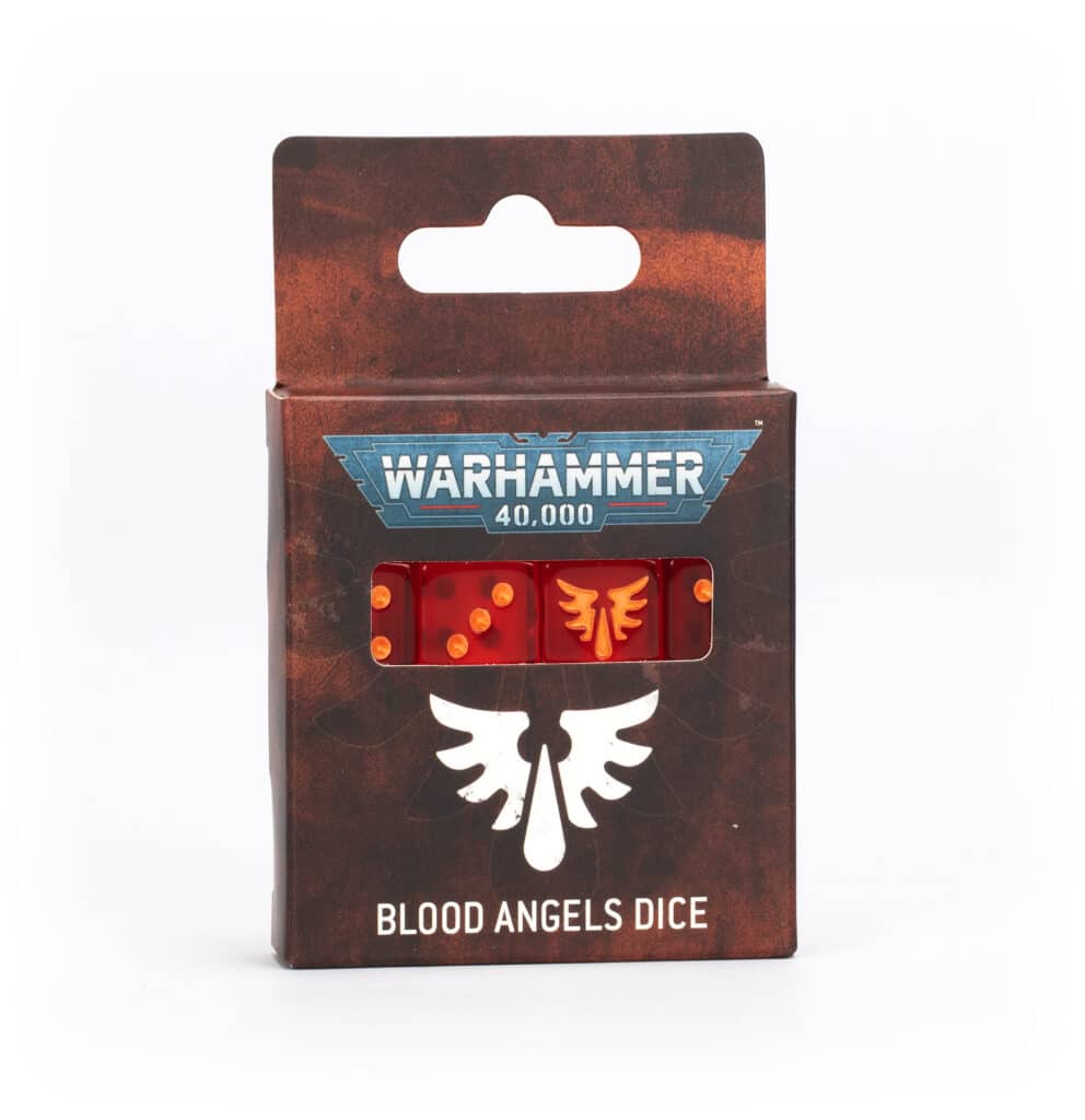 Decouvrez les nouvelles sorties pour les fils de Sanguinus Primarque des Blood Angels , avec le Blood Angels Dice